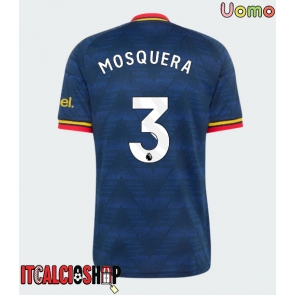 Arsenal Cristhian Mosquera #3 Seconda Maglia 2026-27 Manica Corta